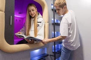 Отель Capsule Hotel Constellation 91. Стандарт одноместный общий блок 1