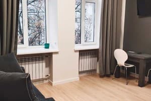 Апарт-отель Central Apartments. Апартаменты двухместный небольшие двухуровневые с кухней  1