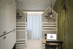 Хостел Central Hostel. Место в общем 4-местном номере Purple 1