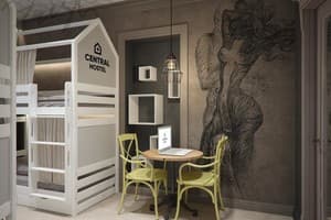 Хостел Central Hostel. Место в общем 4-местном номере Purple 3