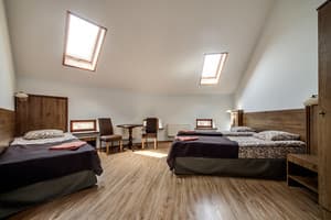 Отель Kryva Lypa (Крива Липа). Стандарт трехместный с собственной ванной комнатой вне номера 4