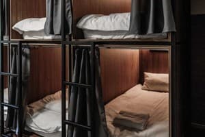 Отель Nesvit Capsule Hotel. Место в мужском 8-местном номере  1